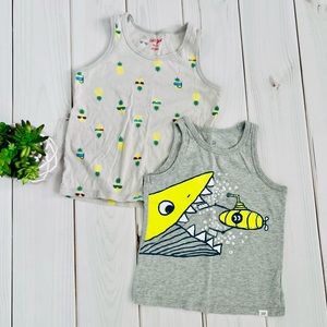 Two Tank Tops Cotton Size 5